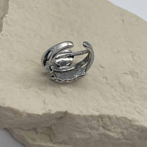 ✨🆕✨ BoHo Vintage Stacked Blue Gem Decor Silver Ring ✨ - Picture 8 of 12